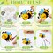 24-Pack DIY Spring Wind Chime Craft Kit – Make Your Own Wooden Hanging Ornaments with Flowers, Bees, and Butterflies, Perfect for Spring, Mother’s Day, Home, Garden, and Birthday Party Crafts